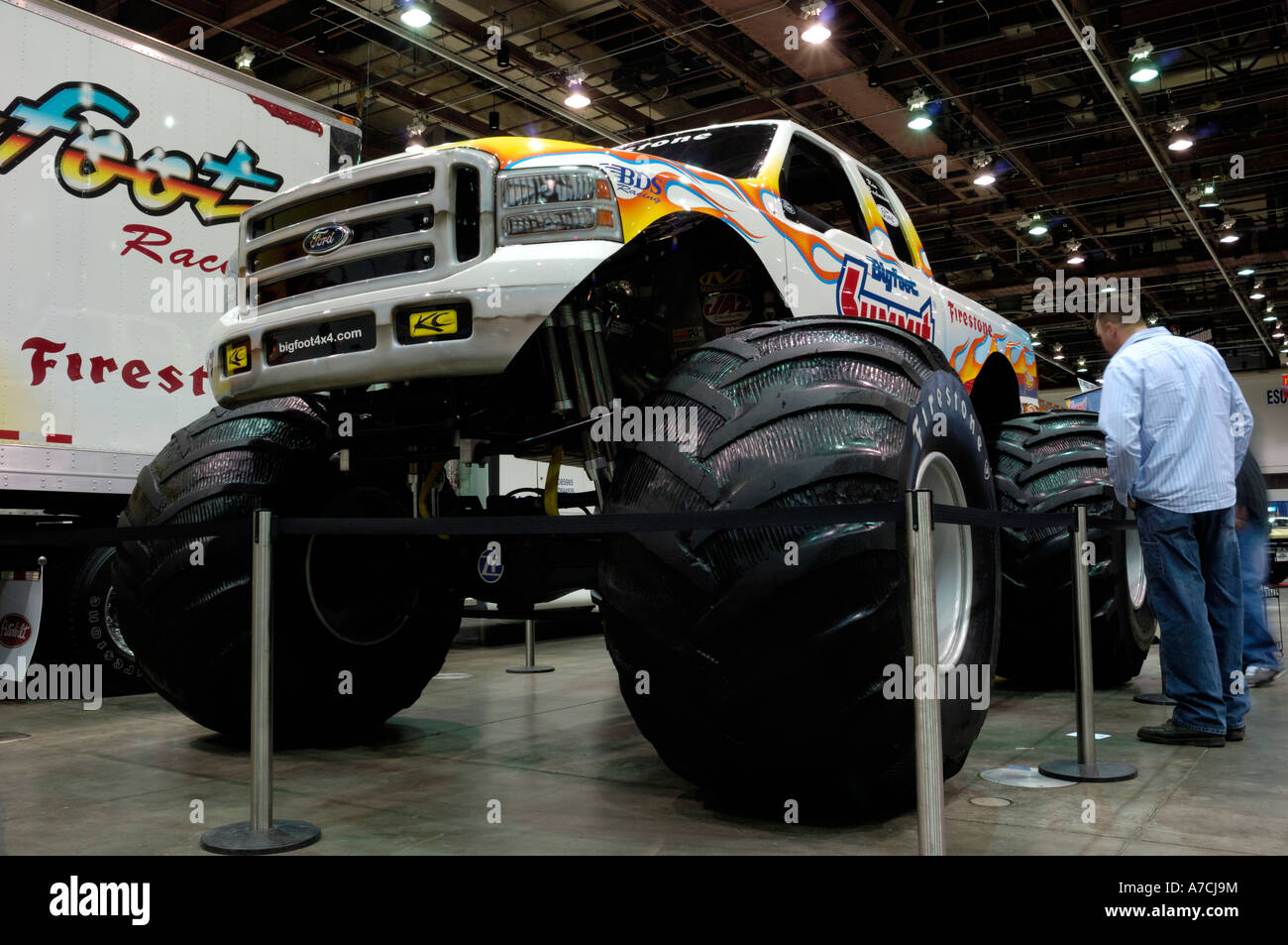 Bigfoot monster truck at the 2007 Detroit Autorama hot rod show Stock Photo
