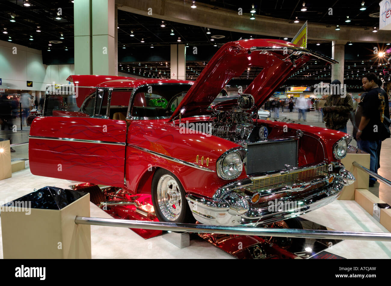 1957 Chevy Bel Air at the 2007 Detroit Autorama hot rod show Stock Photo
