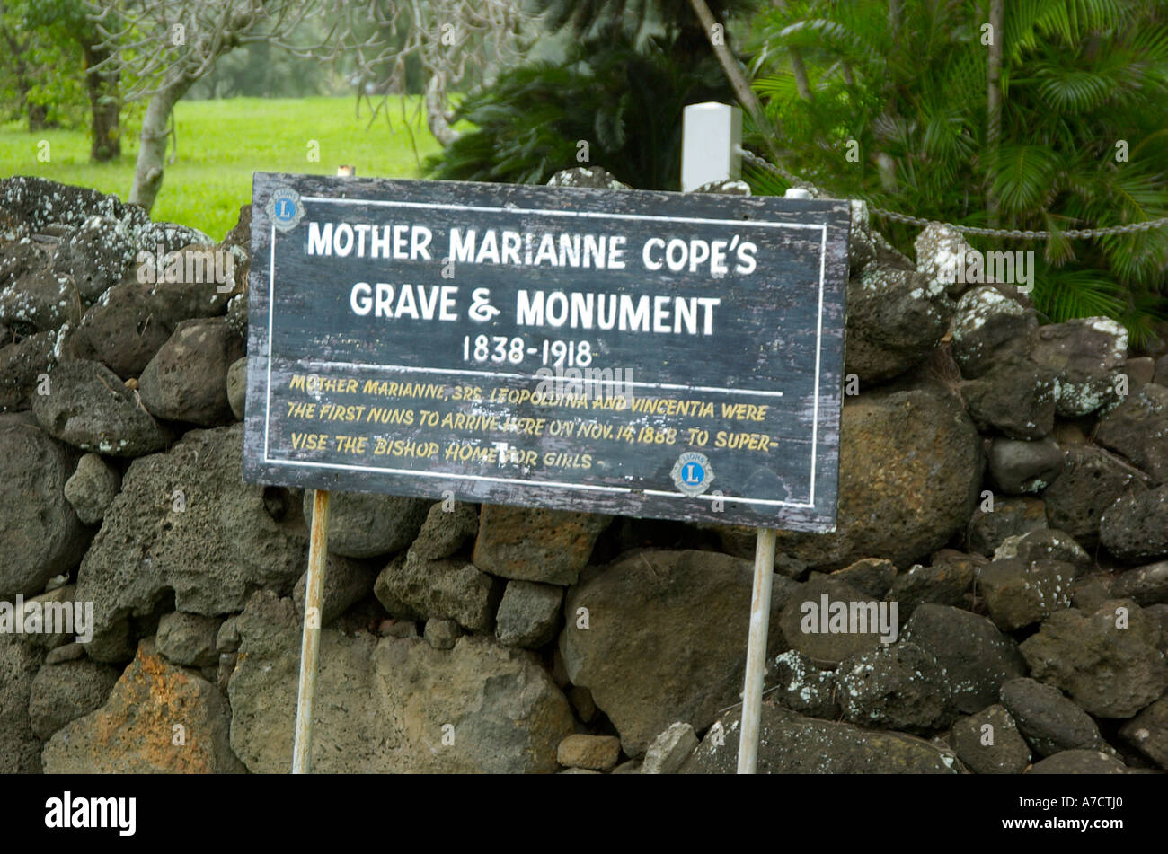 Kalaupapa Molokai Hawaii Leper Colony Stock Photo