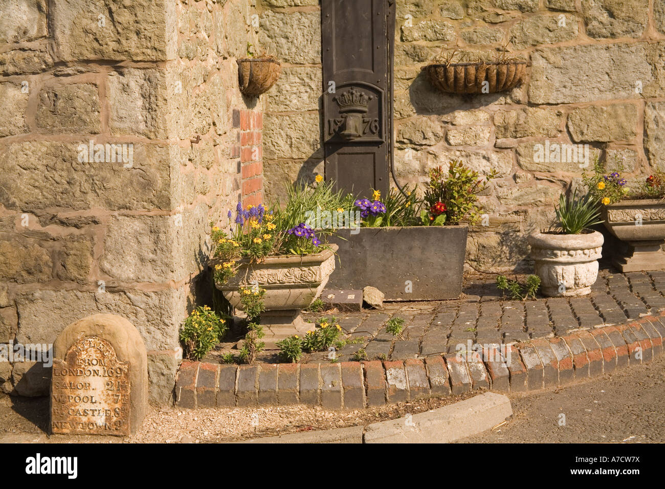 MONTGOMERY POWYS MID WALES UK April A historic part of this attractive