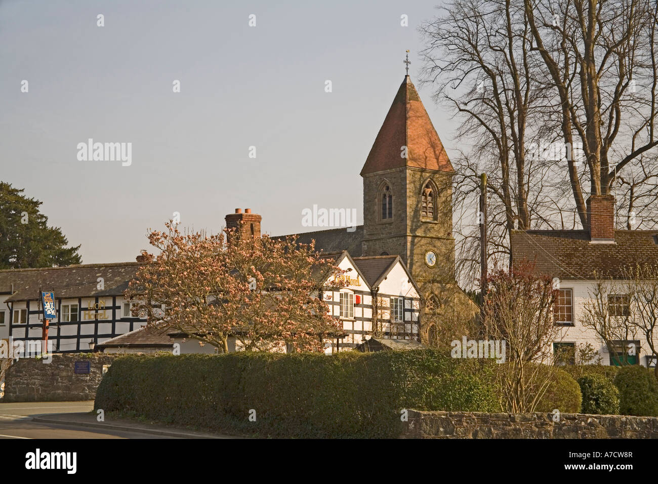 Berriew village hires stock photography and images Alamy