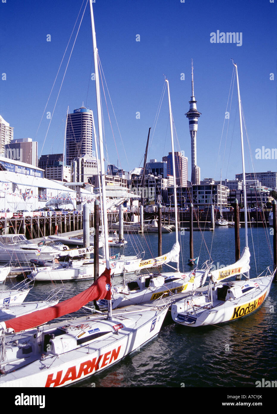 Auckland, Yacht Harbour Stock Photo Alamy