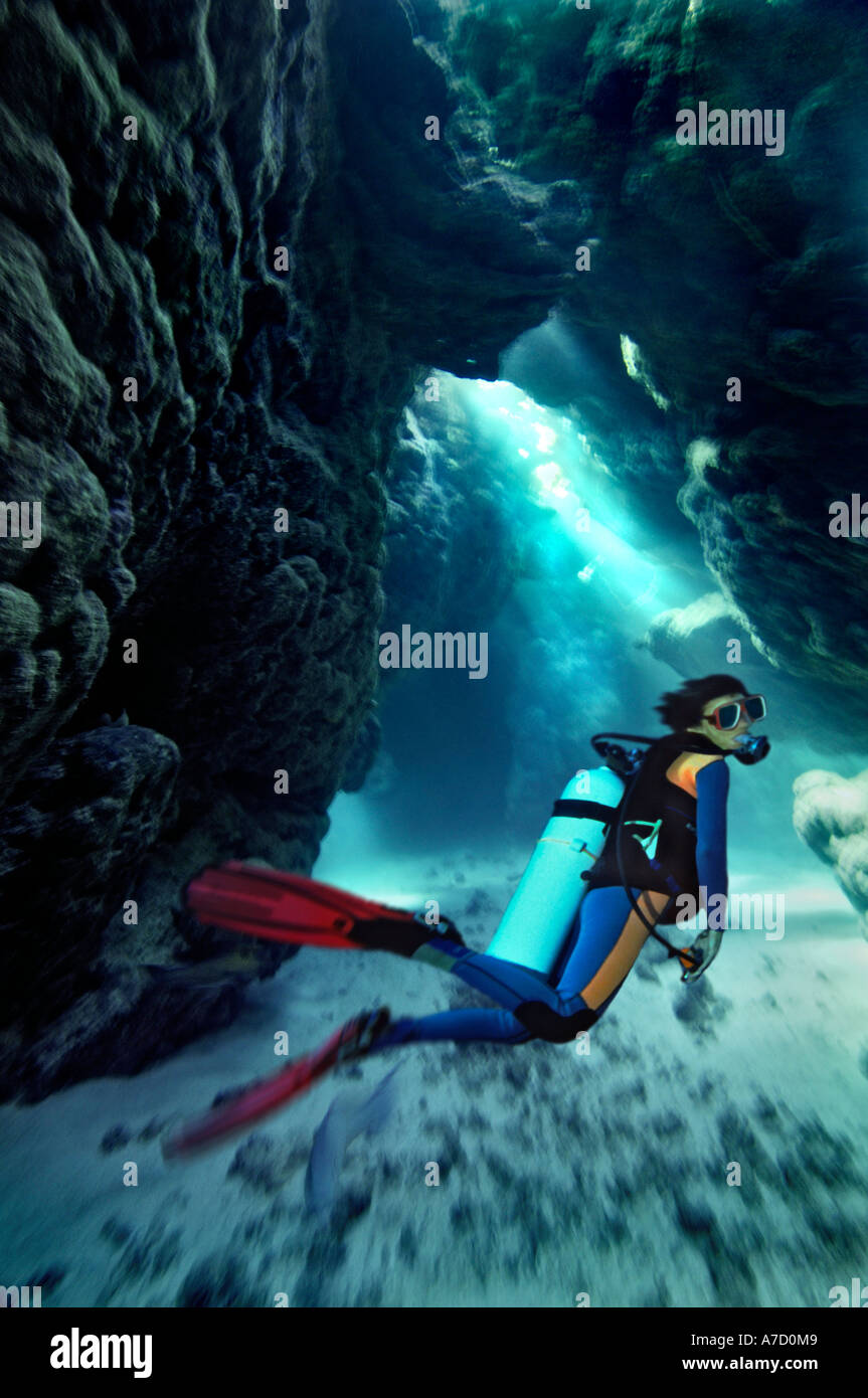 Middle East, Egypt, Red Sea, Shab Claudiod COMPOSING>scubadiver Stock Photo