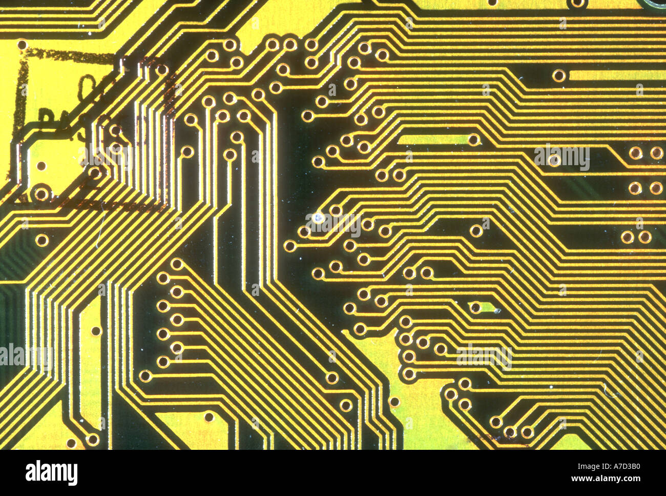 high tech circuit board for computer Stock Photo