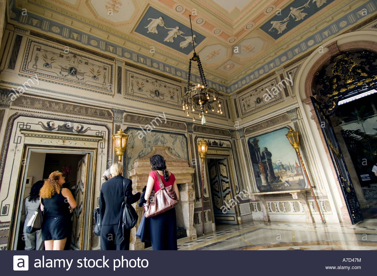 Miami Vizcaya Tea Room Stock Photo 11802199 Alamy