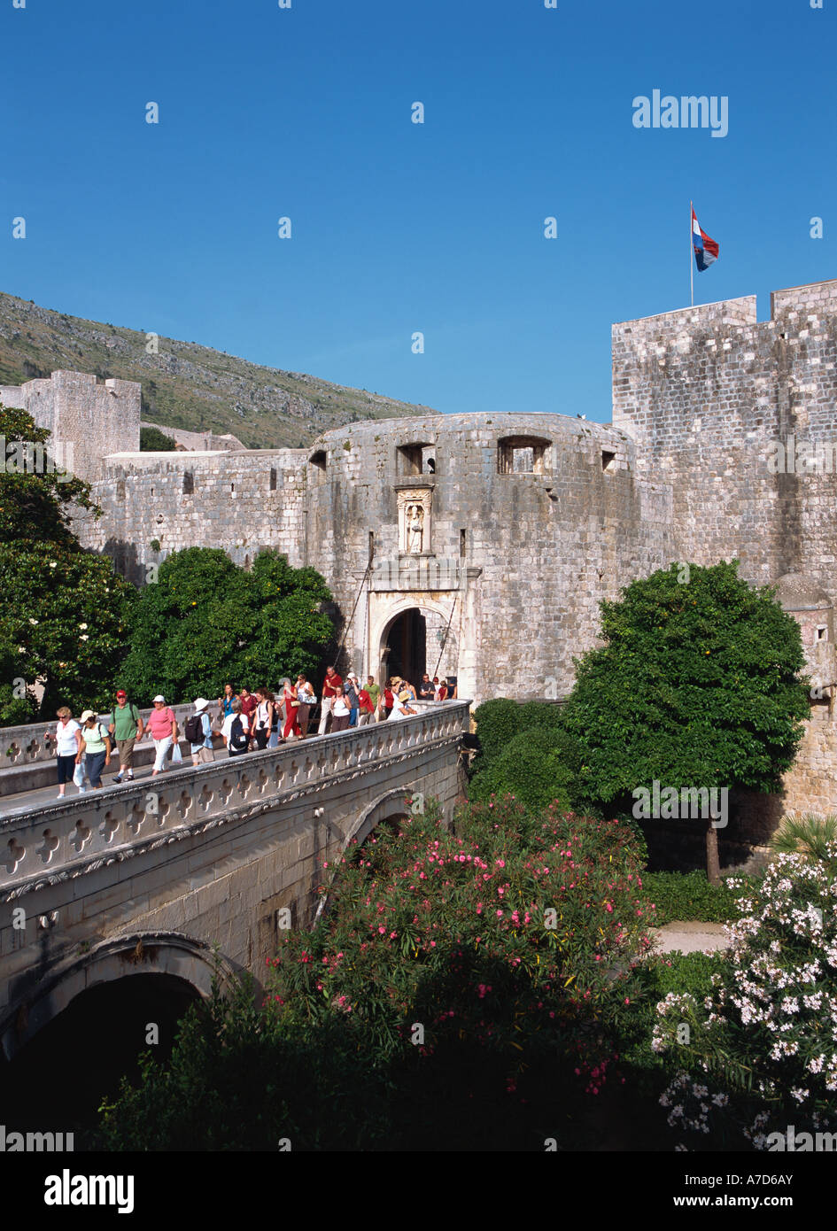 Dubrovnik, Old Town, Pile Gate Stock Photo