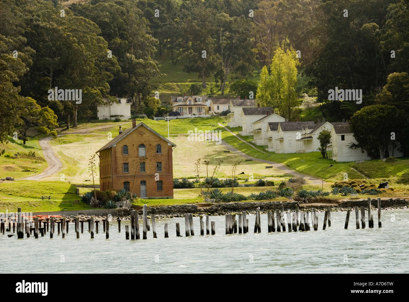 Camp Reynolds Angel Island State Park in San Francisco Bay CA