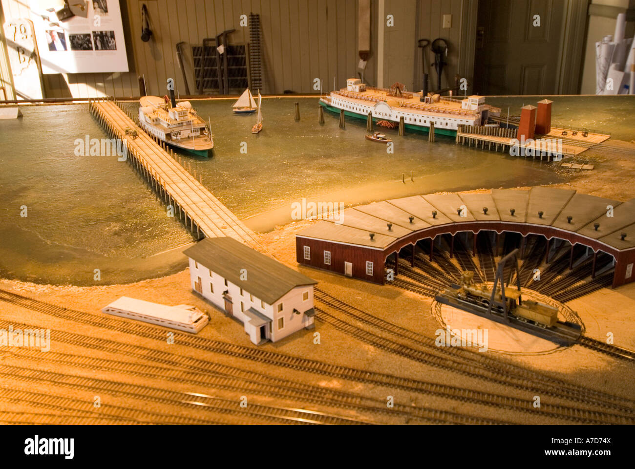 Railroad Museum In Donahue Depot City Of Tiburon On San Francisco