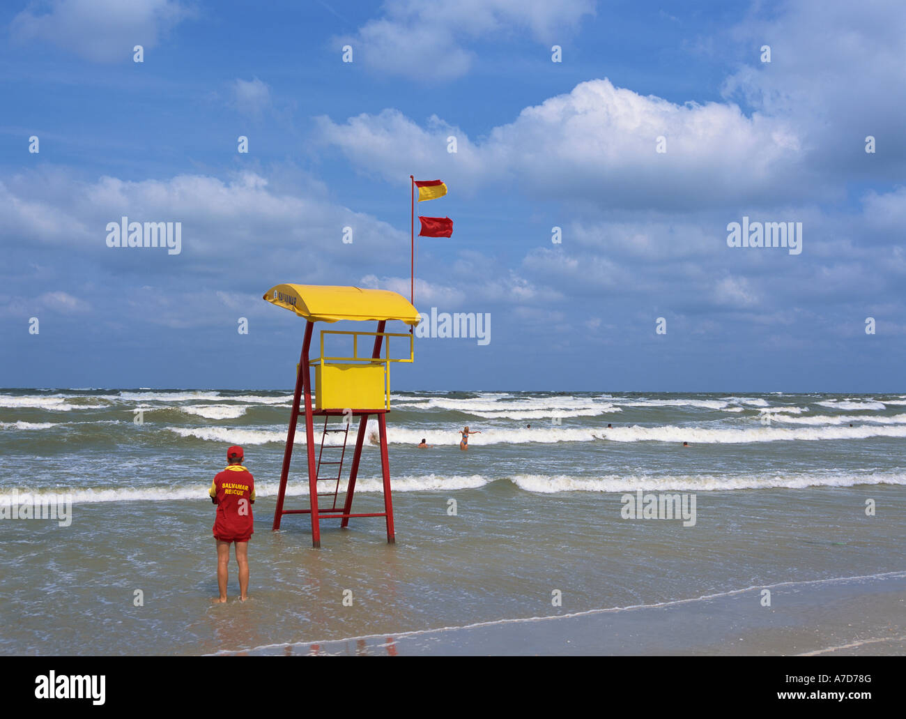 Mamaia, Black Sea, Beach, Lifesaver Stock Photo