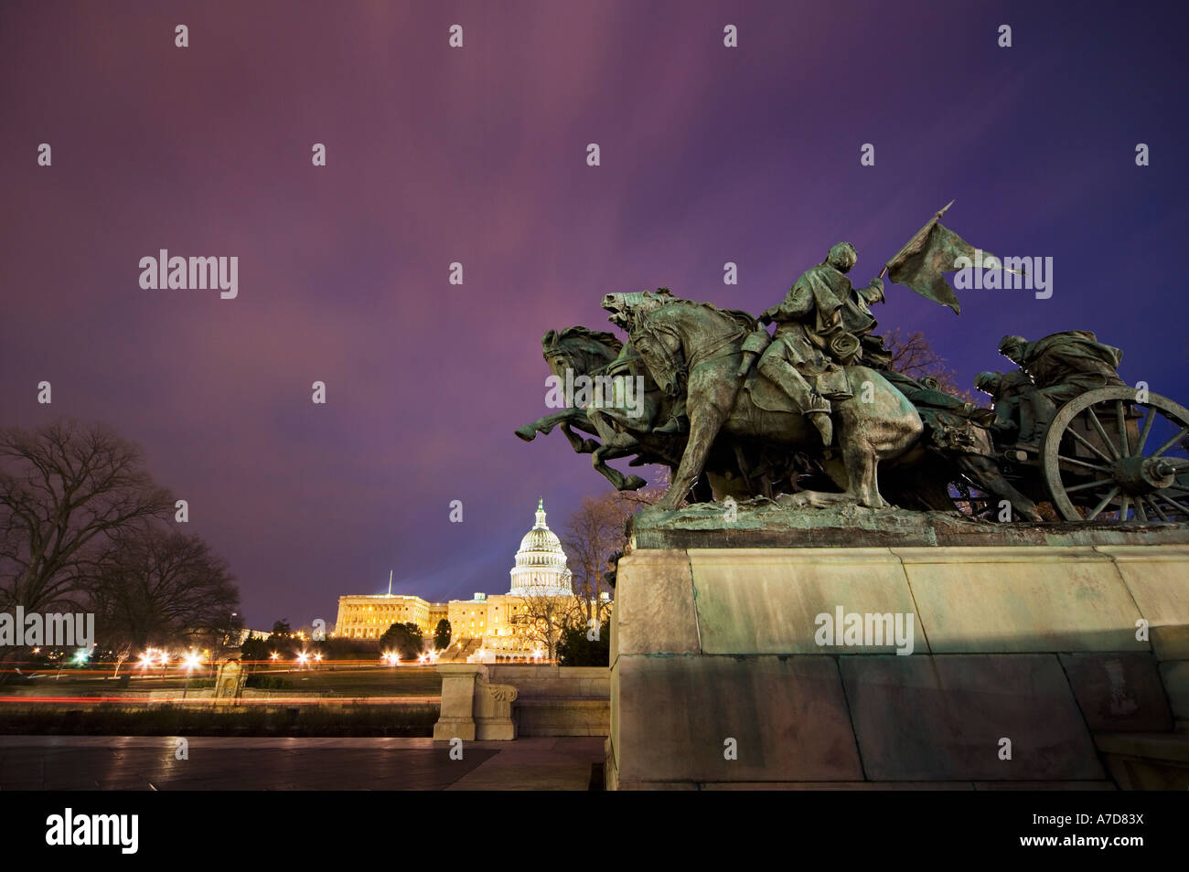 The Artillery Group in the Ulysses S Grant Civil War Memorial
