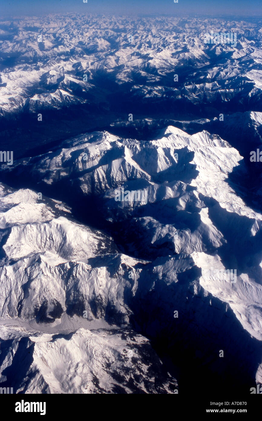 Aerial view alps hi-res stock photography and images - Alamy