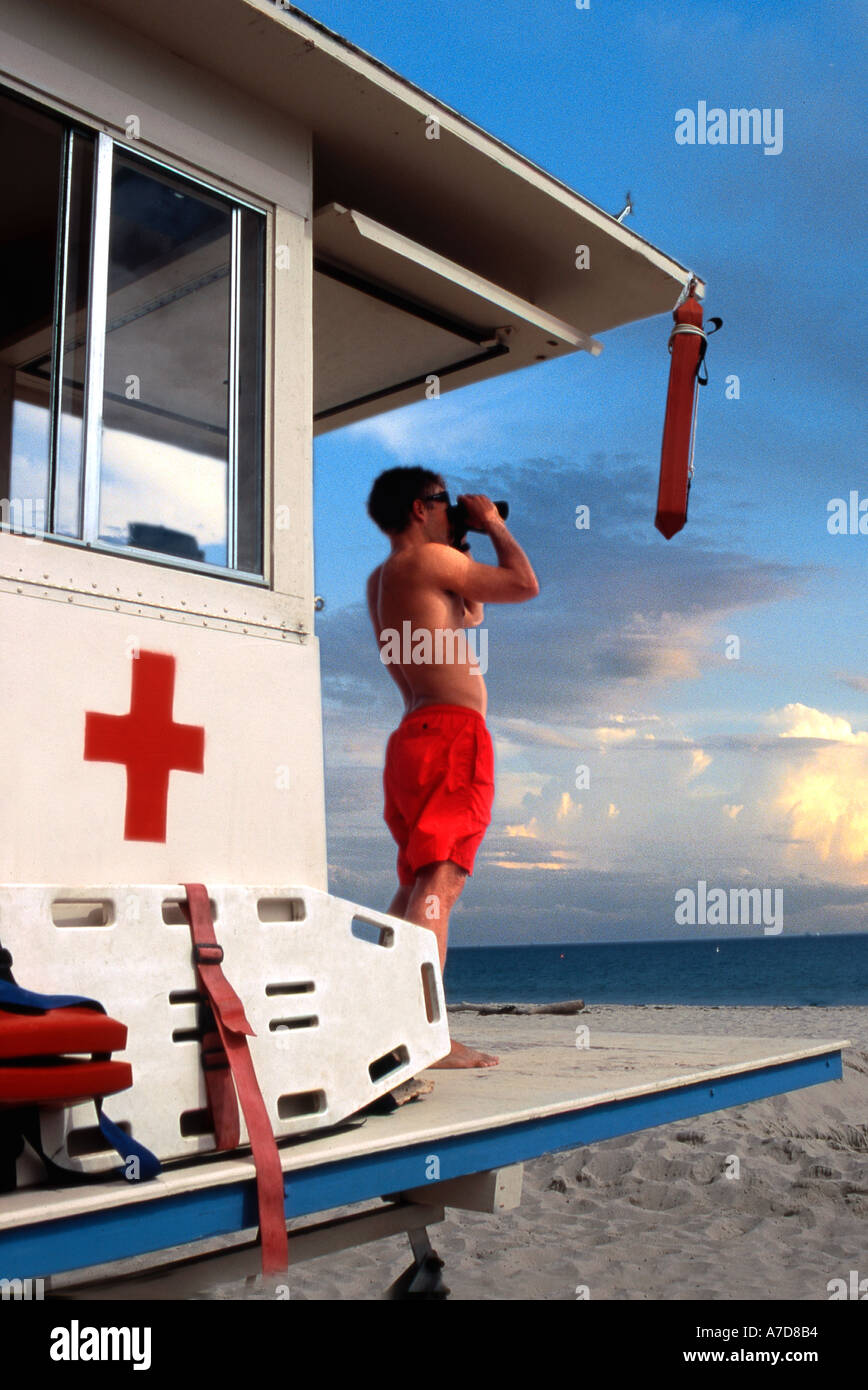 Beach Rescue Lifeguard Scanning beach hi-res stock photography and images - Alamy