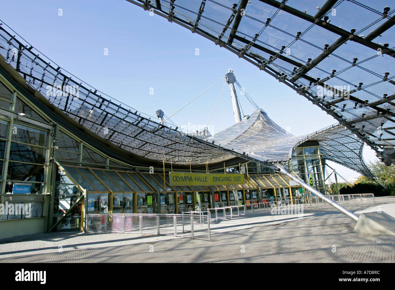 Munich, GER, 18. Oct. 2005 - Olympiahalle on the area of the olympic games 1972 in Munich. Stock Photo