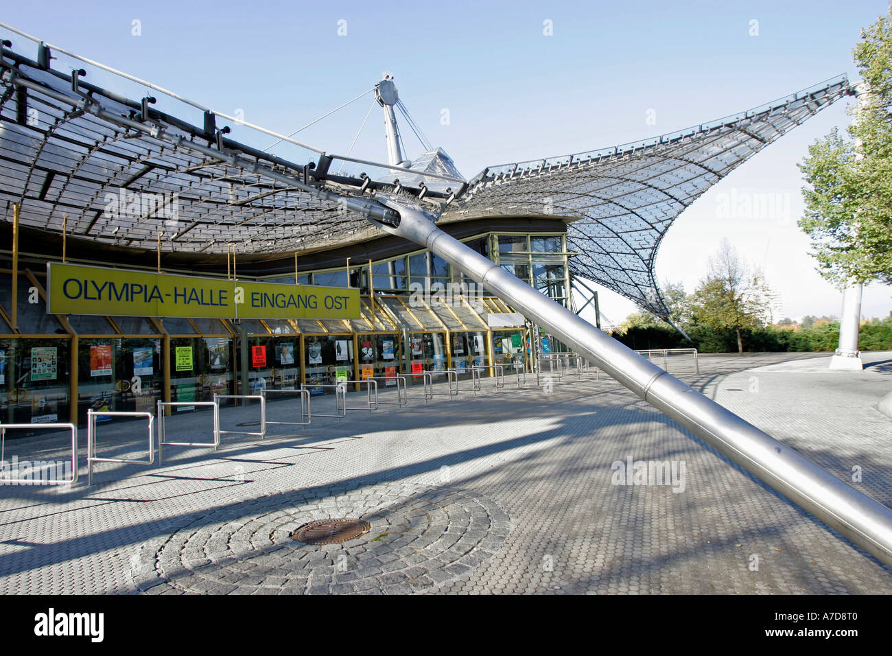 Munich, GER, 18. Oct. 2005 - Olympiahalle on the area of the olympic games 1972 in Munich. Stock Photo