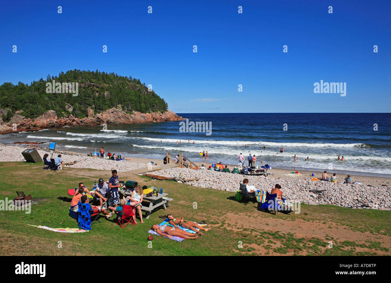 Cape Breton Island, Black Brook Beach Stock Photo Alamy
