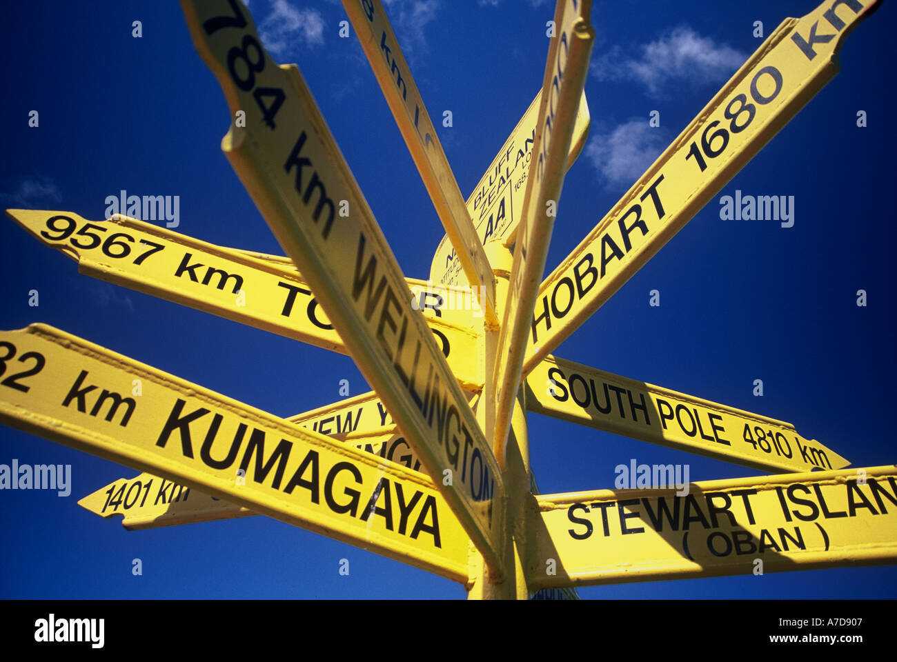 Southland road signs hi-res stock photography and images - Alamy