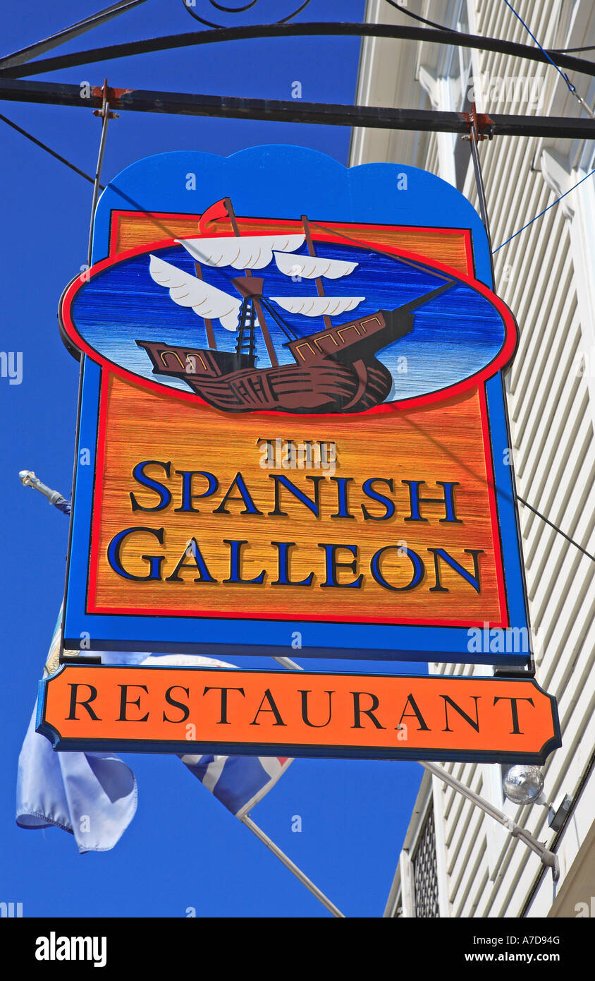 Restaurant, The Spanish Galleon, Lunenburg Stock Photo