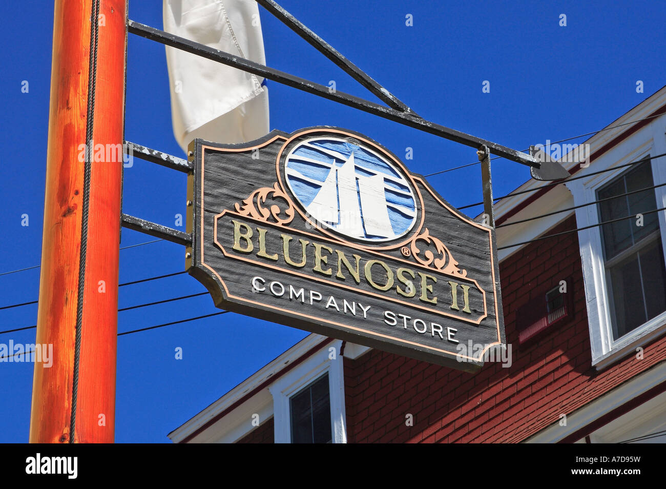 Bluenose II Shop Sign, Lunenburg Stock Photo Alamy