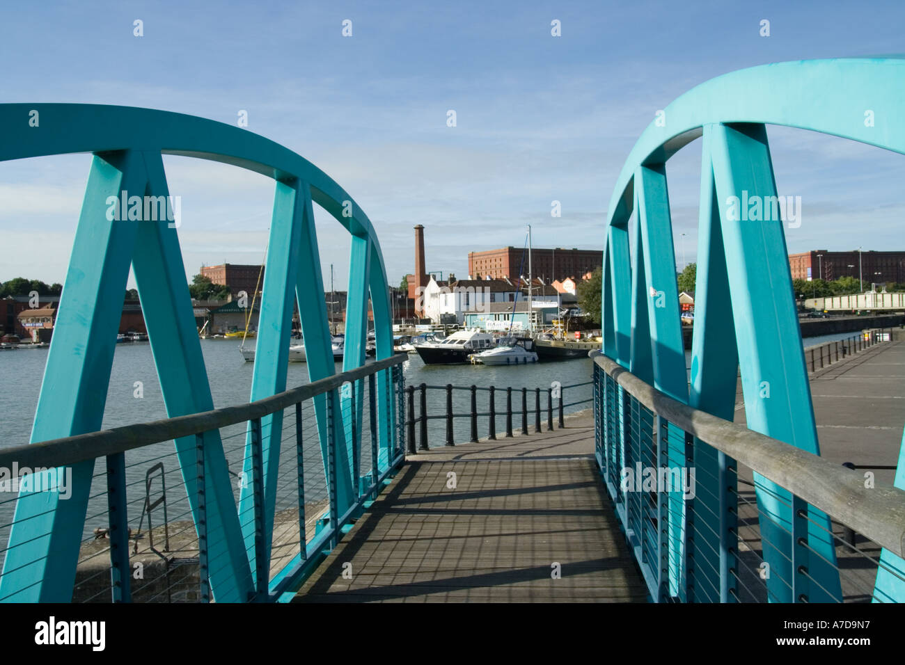 Pooles Wharf Bristol Waterside residential houses with colourful steel