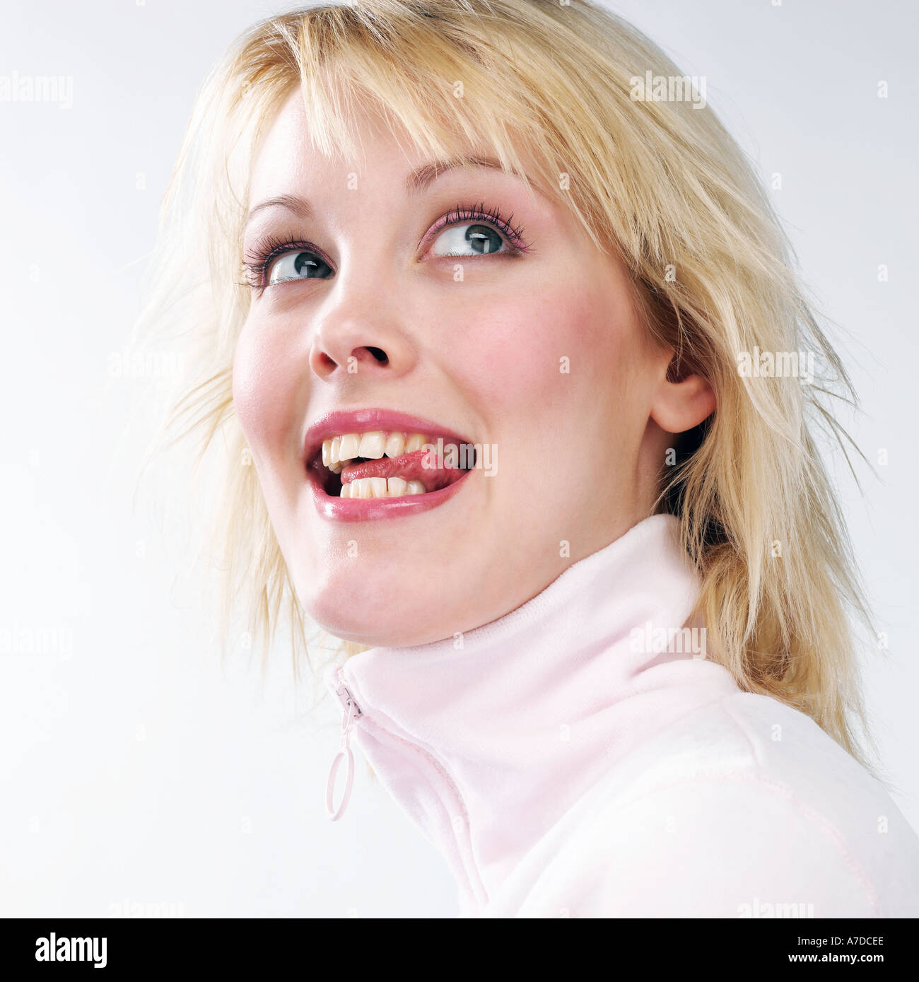 Person sticking tongue out profile hi-res stock photography and images