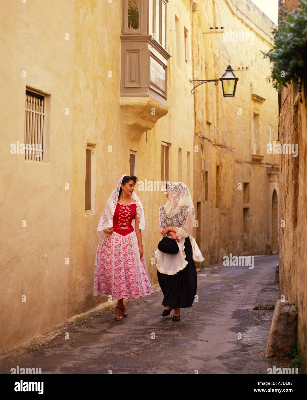 Maltese national dress hires stock photography and images Alamy