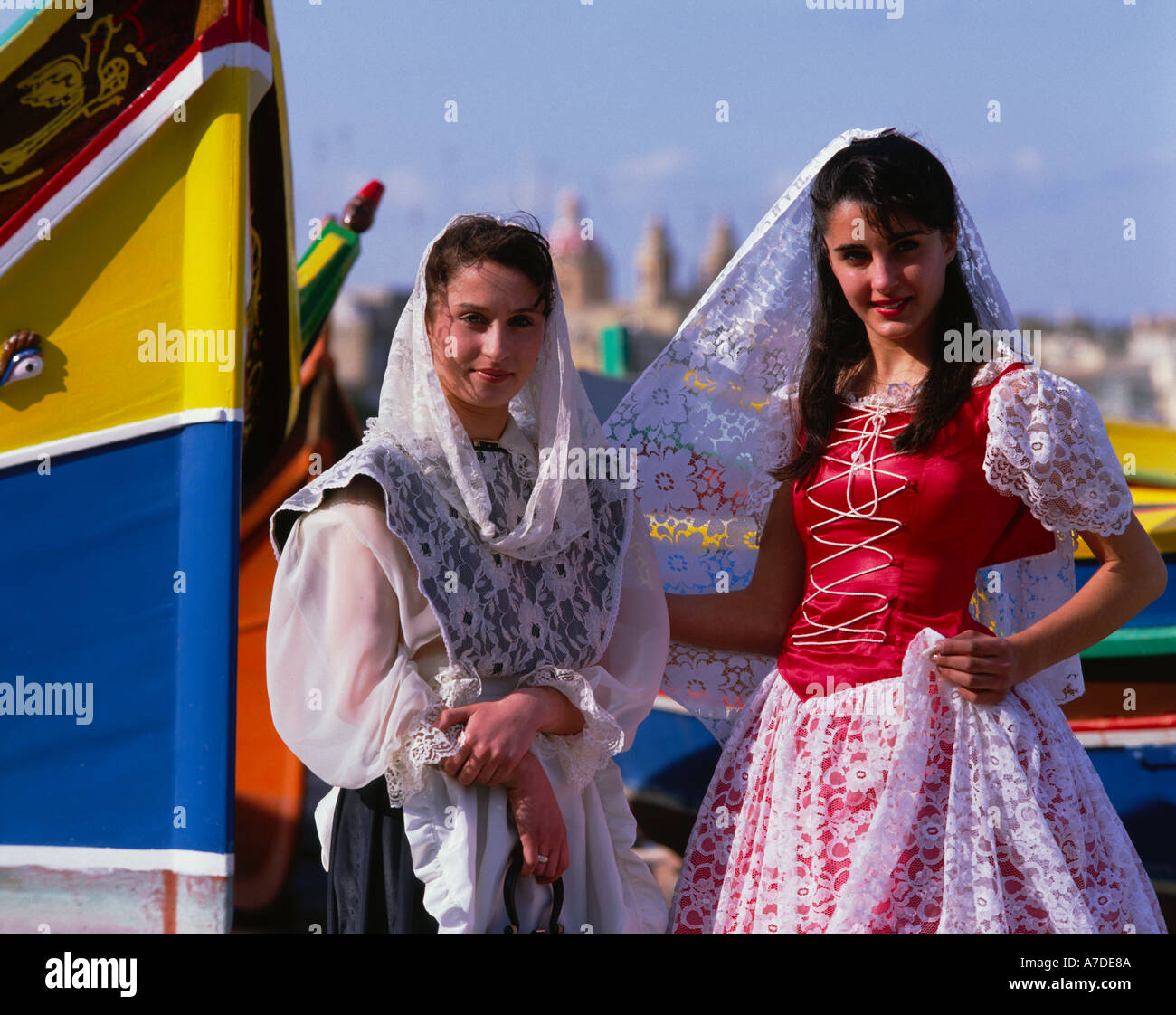 Maltese national dress hires stock photography and images Alamy