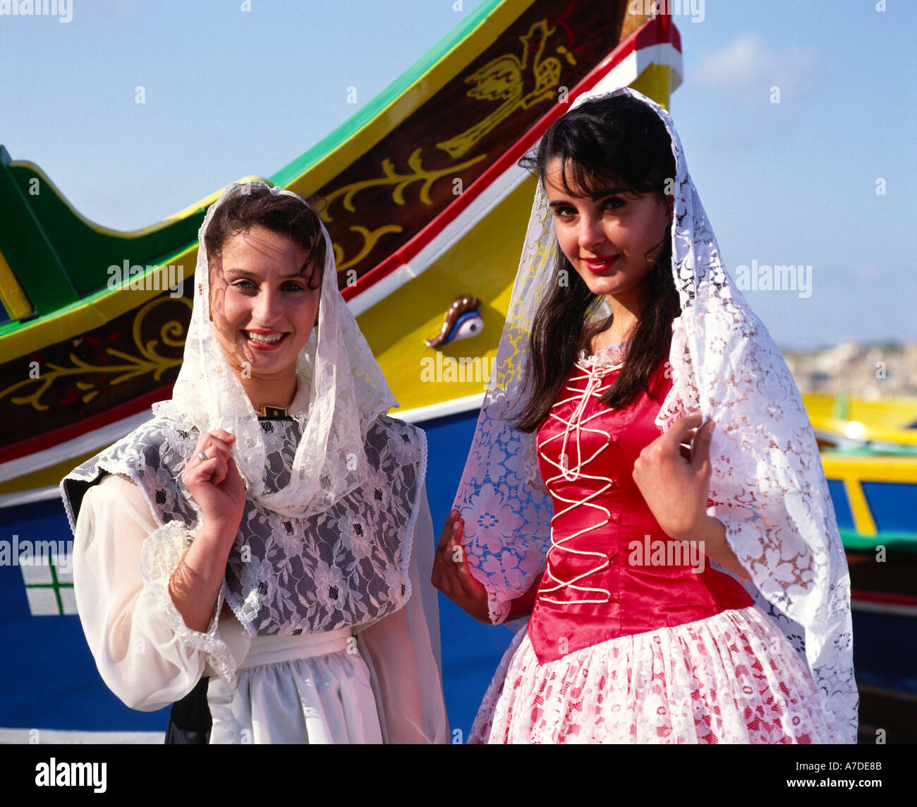 Maltese national dress hires stock photography and images Alamy