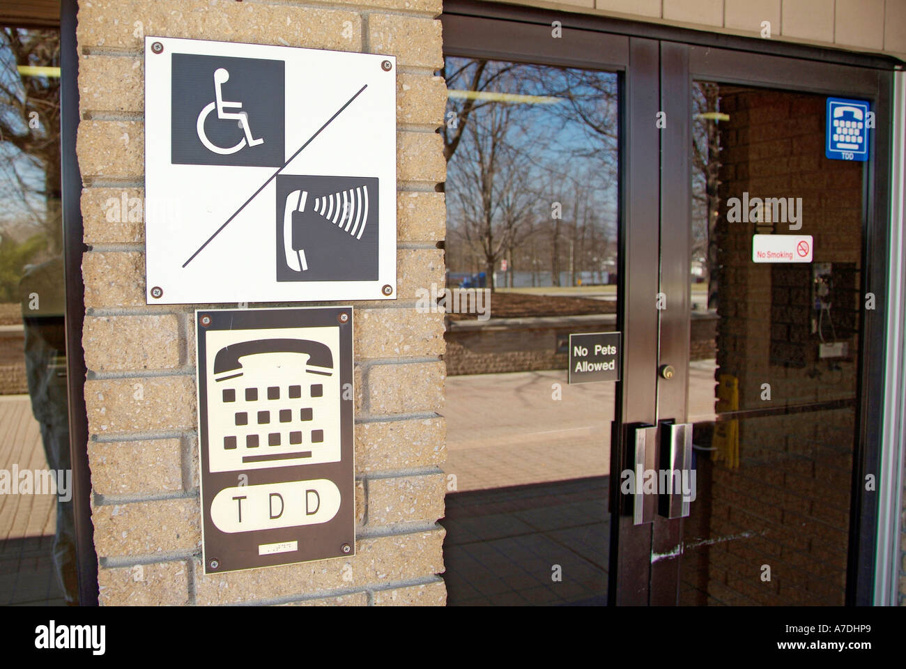 Disability Call Point Sign Sign showing the availability of telephone service for the handicapped ...