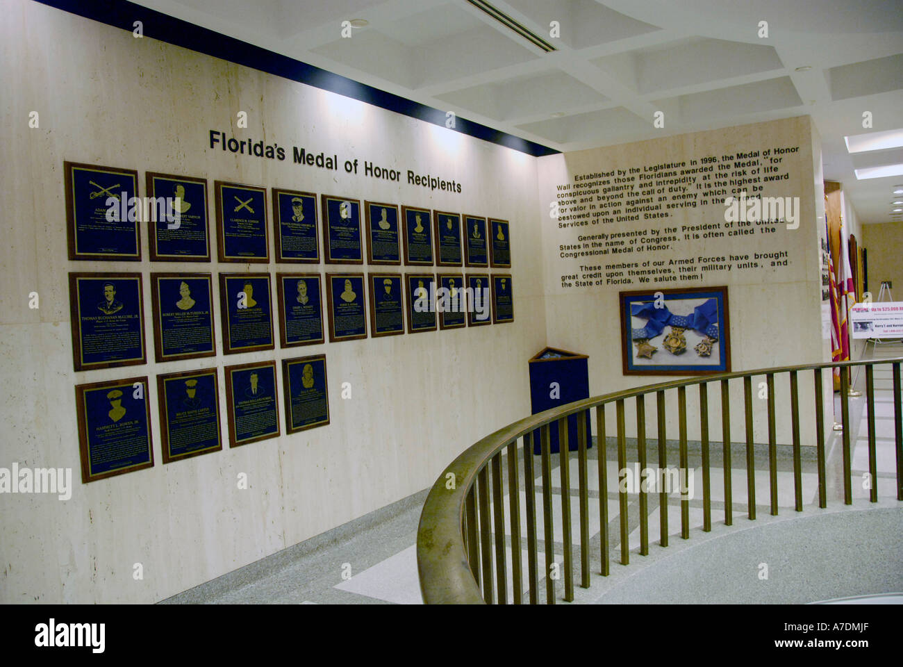 Wall of honor Stock Photo Alamy