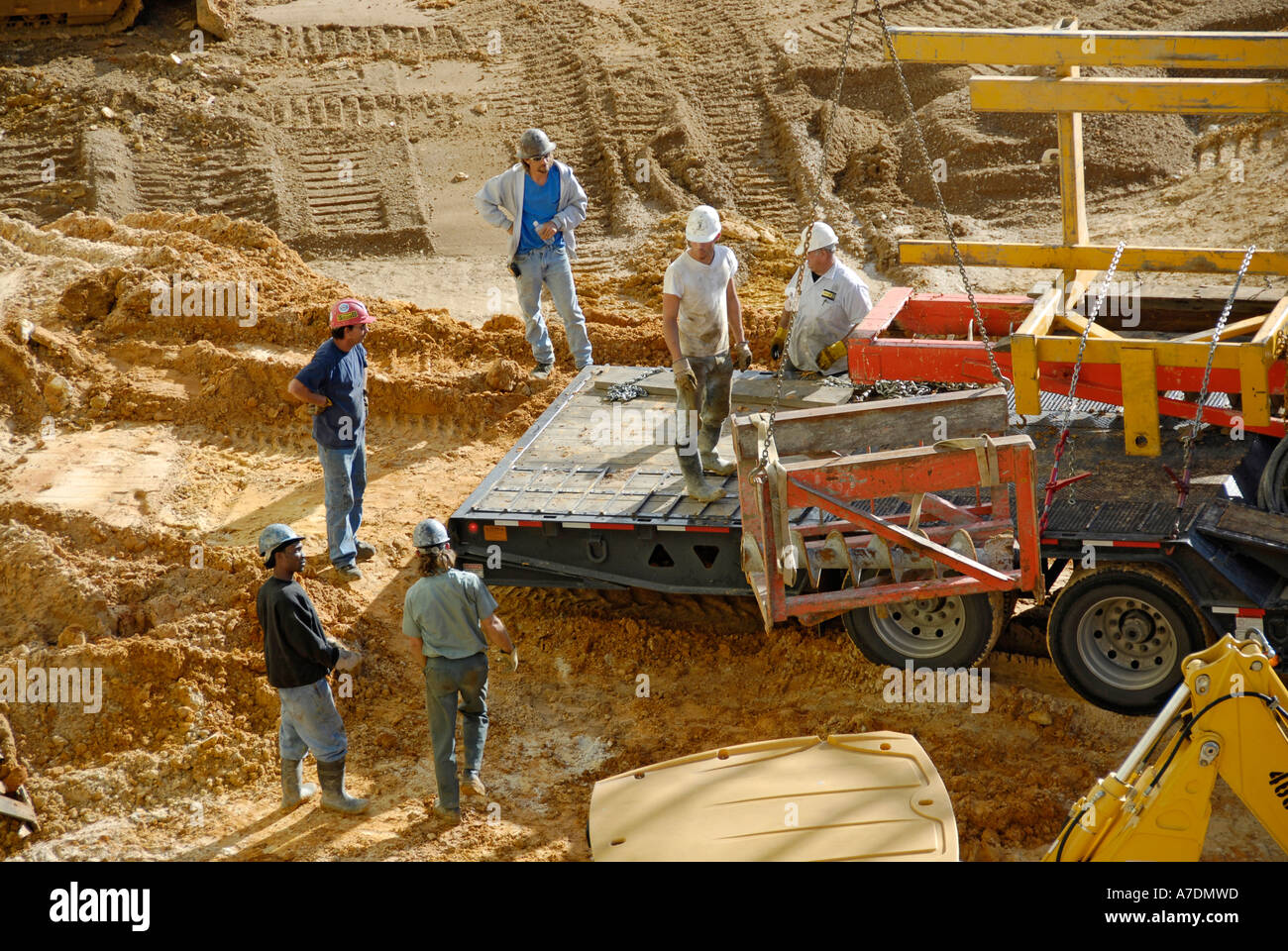 New high rise condominium under construction Stock Photo