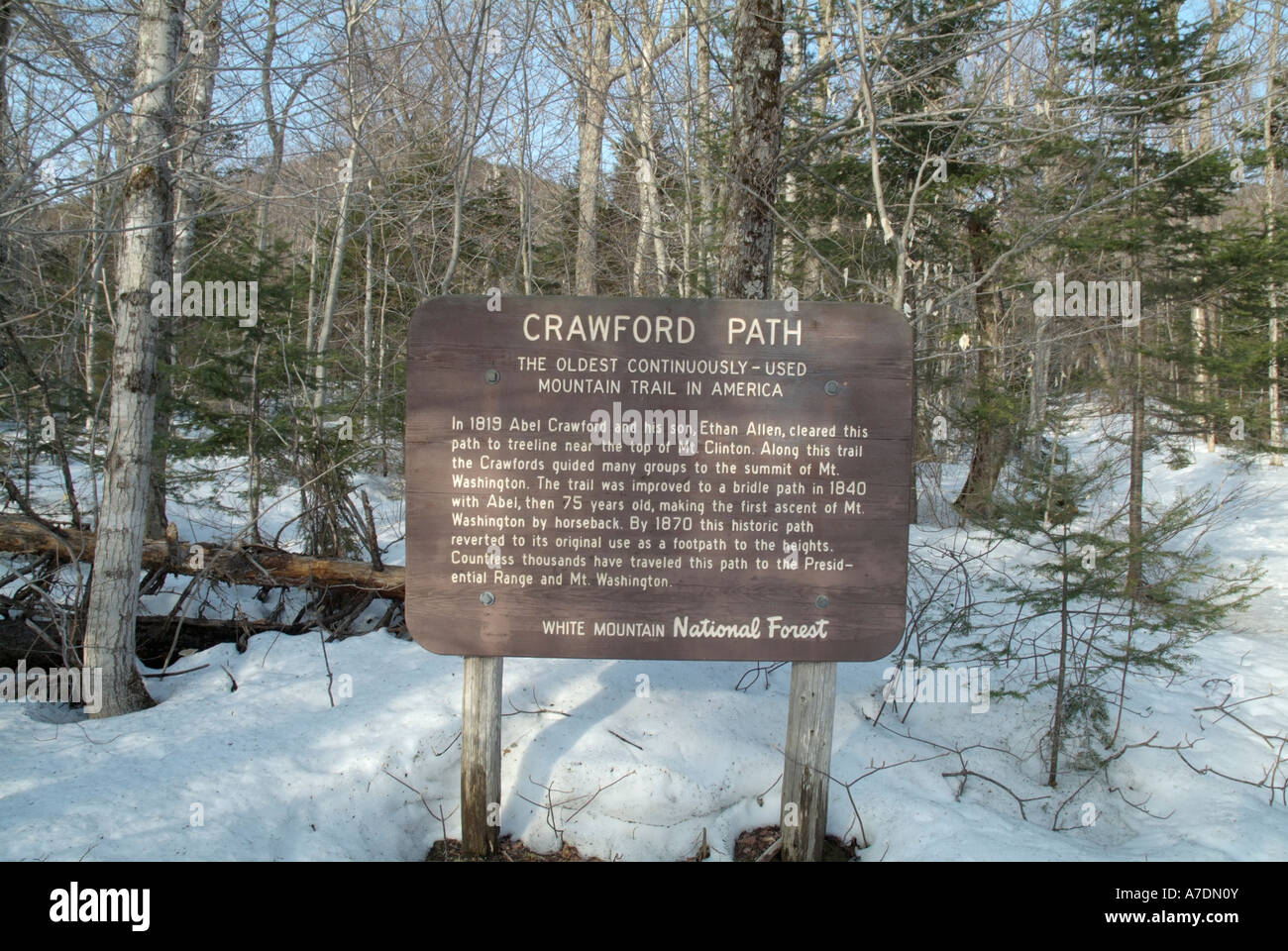 Crawford Path in the White Mountains New Hampshire, USA Stock Photo Alamy