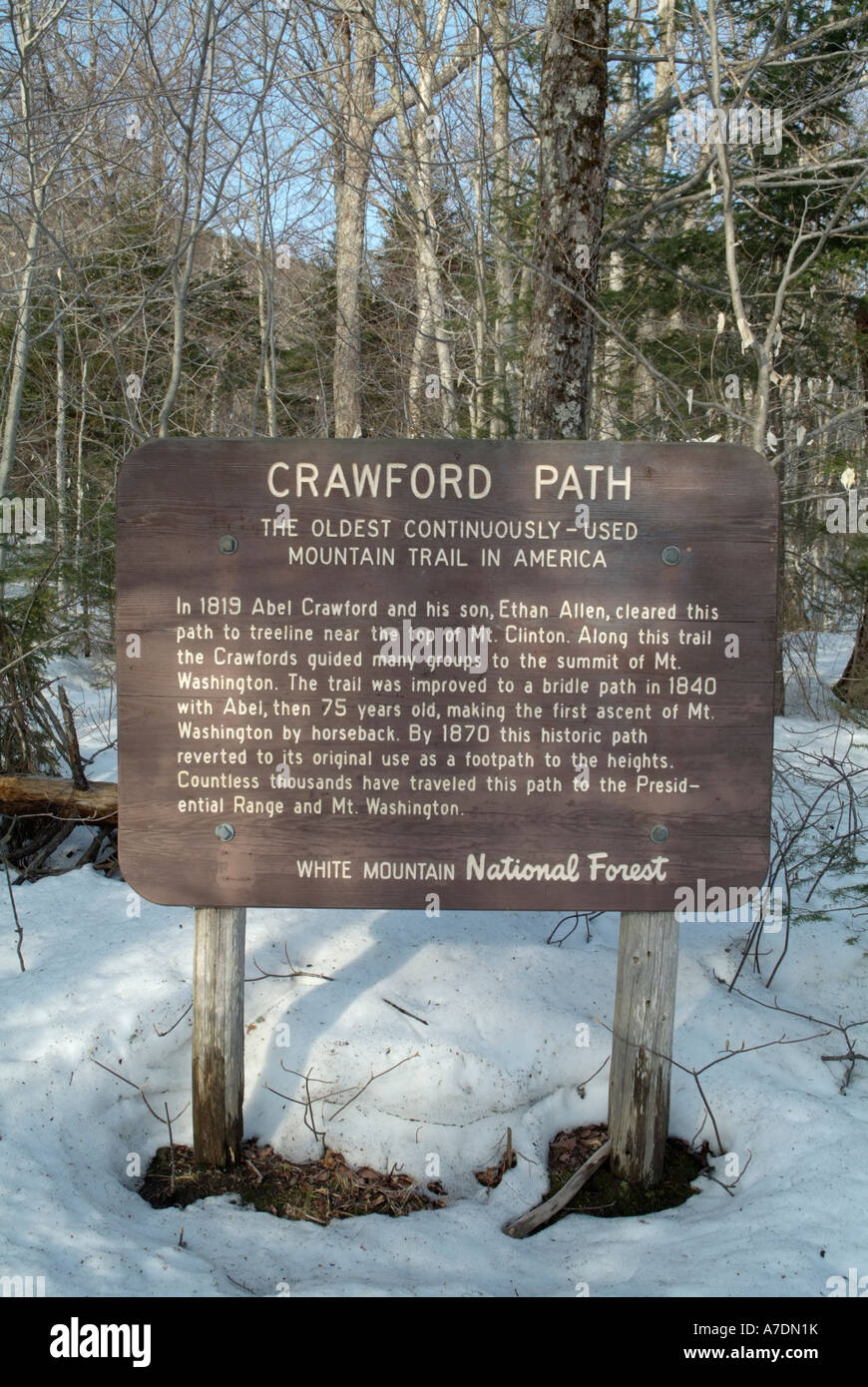 Crawford Path in the White Mountains New Hampshire, USA Stock Photo Alamy