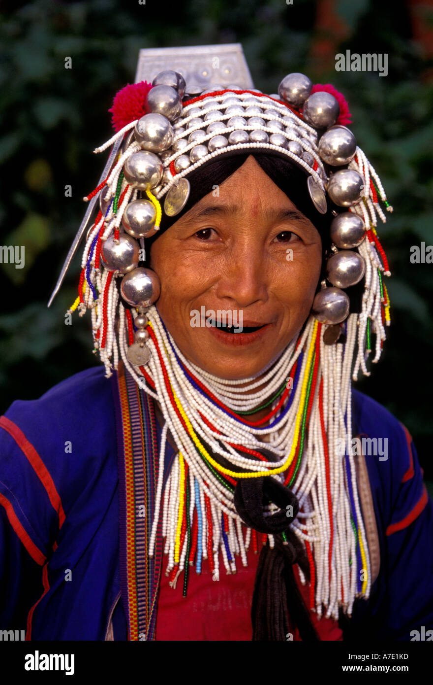 Headgear akha hill tribe woman hi-res stock photography and images - Alamy