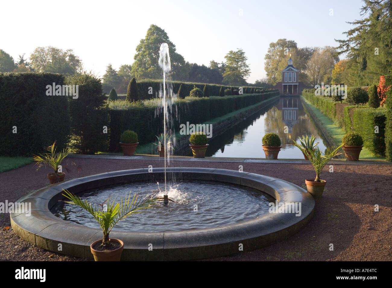 An autumn morning at Westbury Court Garden, a restored Dutch water