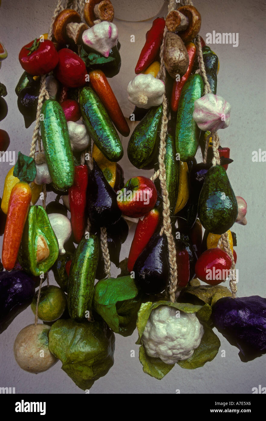 Papier mache fruits and vegetables hires stock photography and images