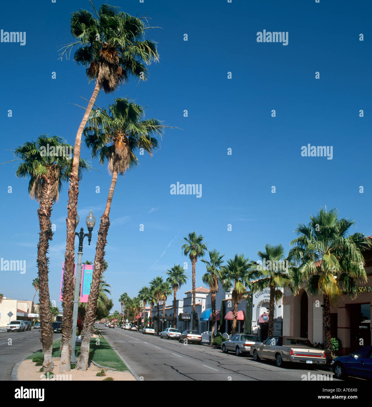 El Paseo, Palm Desert, Palm Springs, California, USA Stock Photo