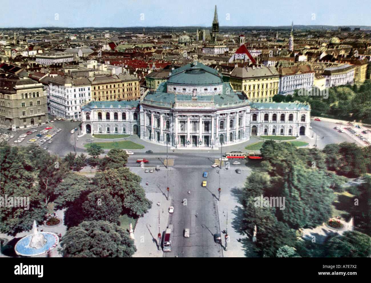 AUSTRIA - VIENNA IMPERIAL THEATRE about 1970 Stock Photo