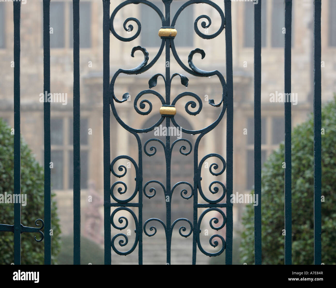 Iron Gate of The Treasurers House York North Yorkshire England Stock