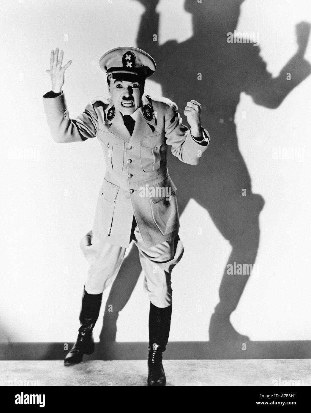GREAT DICTATOR Charlie Chaplin in the 1940 film Stock Photo