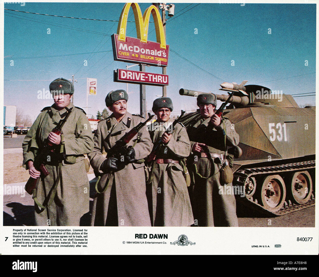 RED DAWN 1984 MGM film Stock Photo