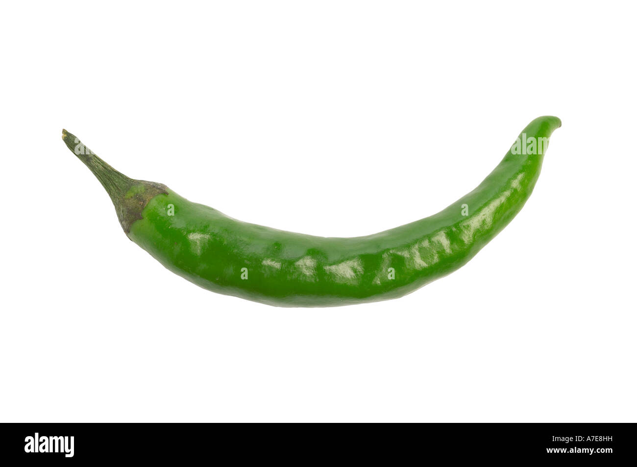Green Finger Chilli Stock Photo Alamy