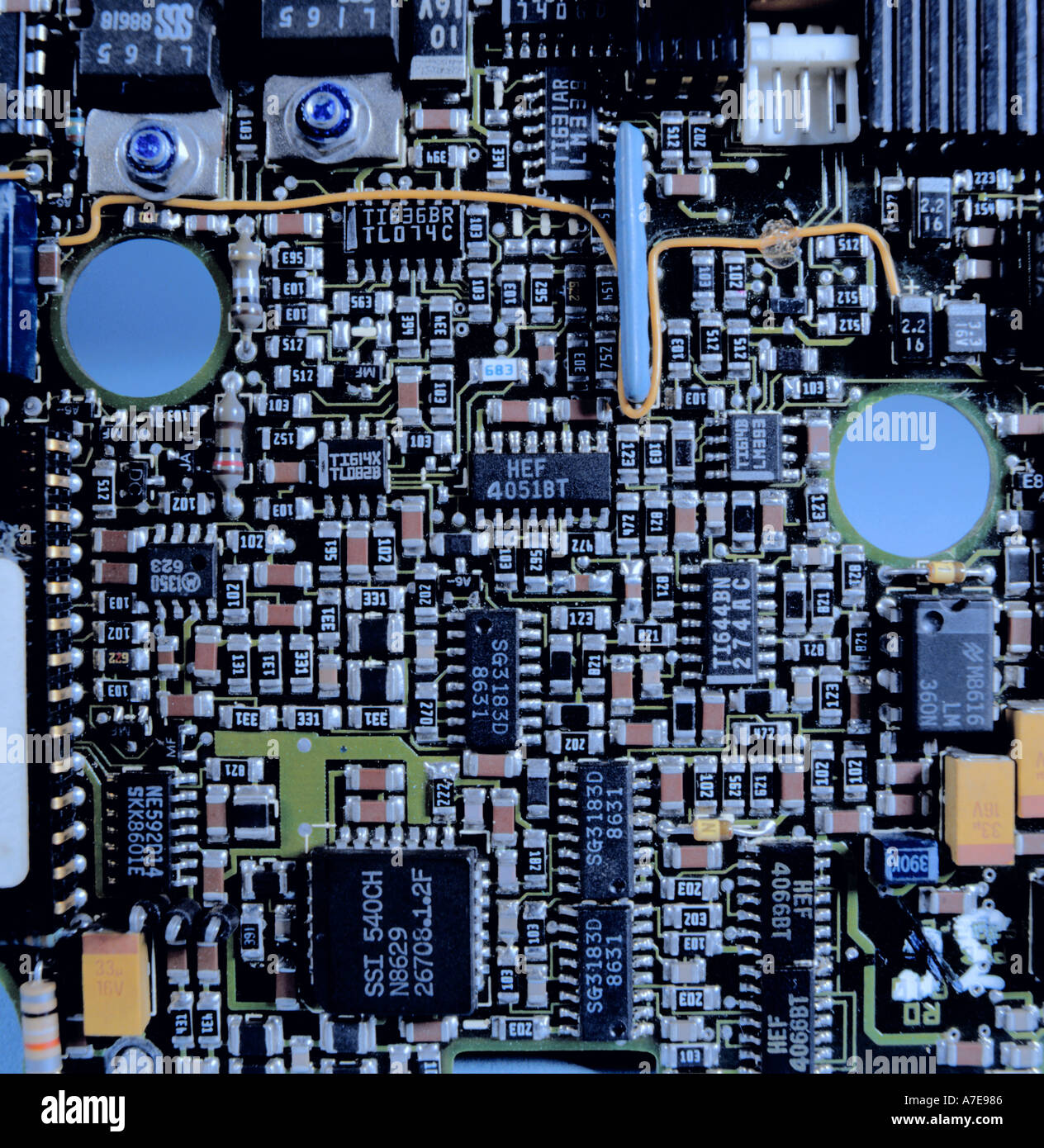 Hard disc drive controller board Stock Photo Alamy