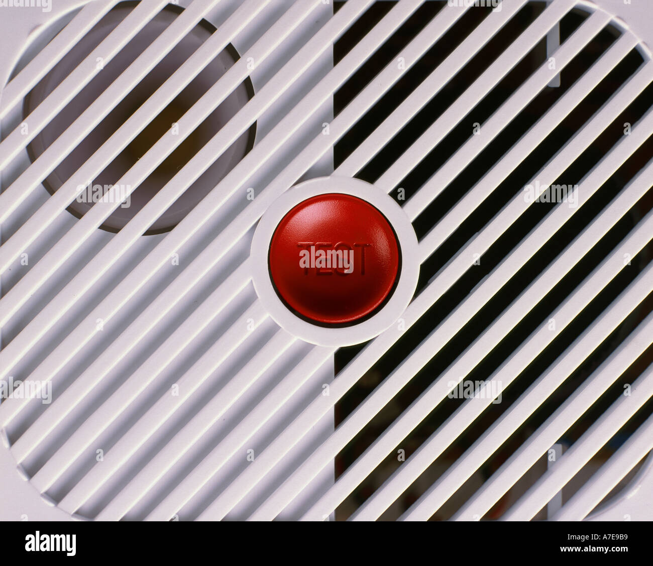 Household Smoke Alarm Stock Photo