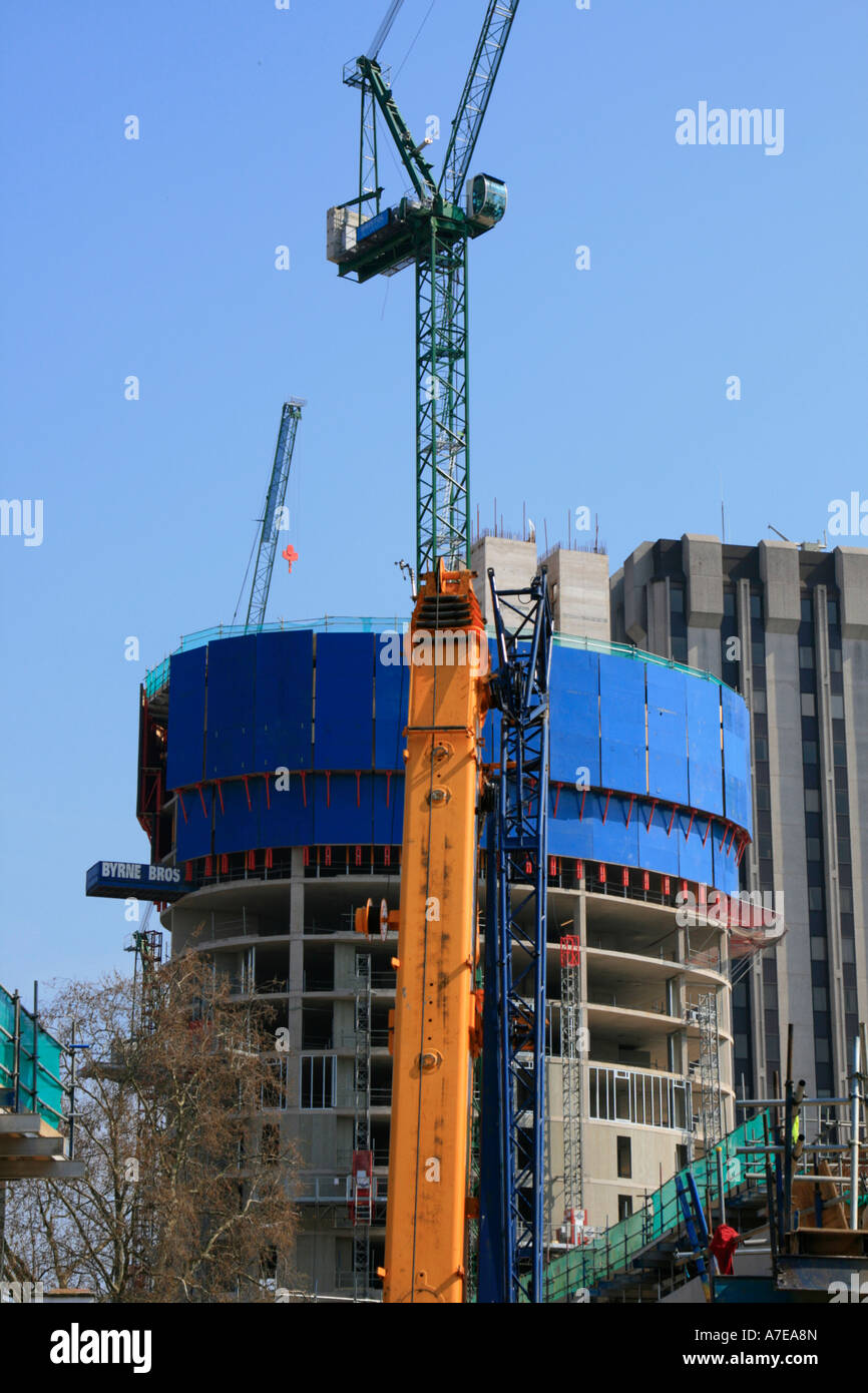 bristol city centre property developments tower cranes england uk gb
