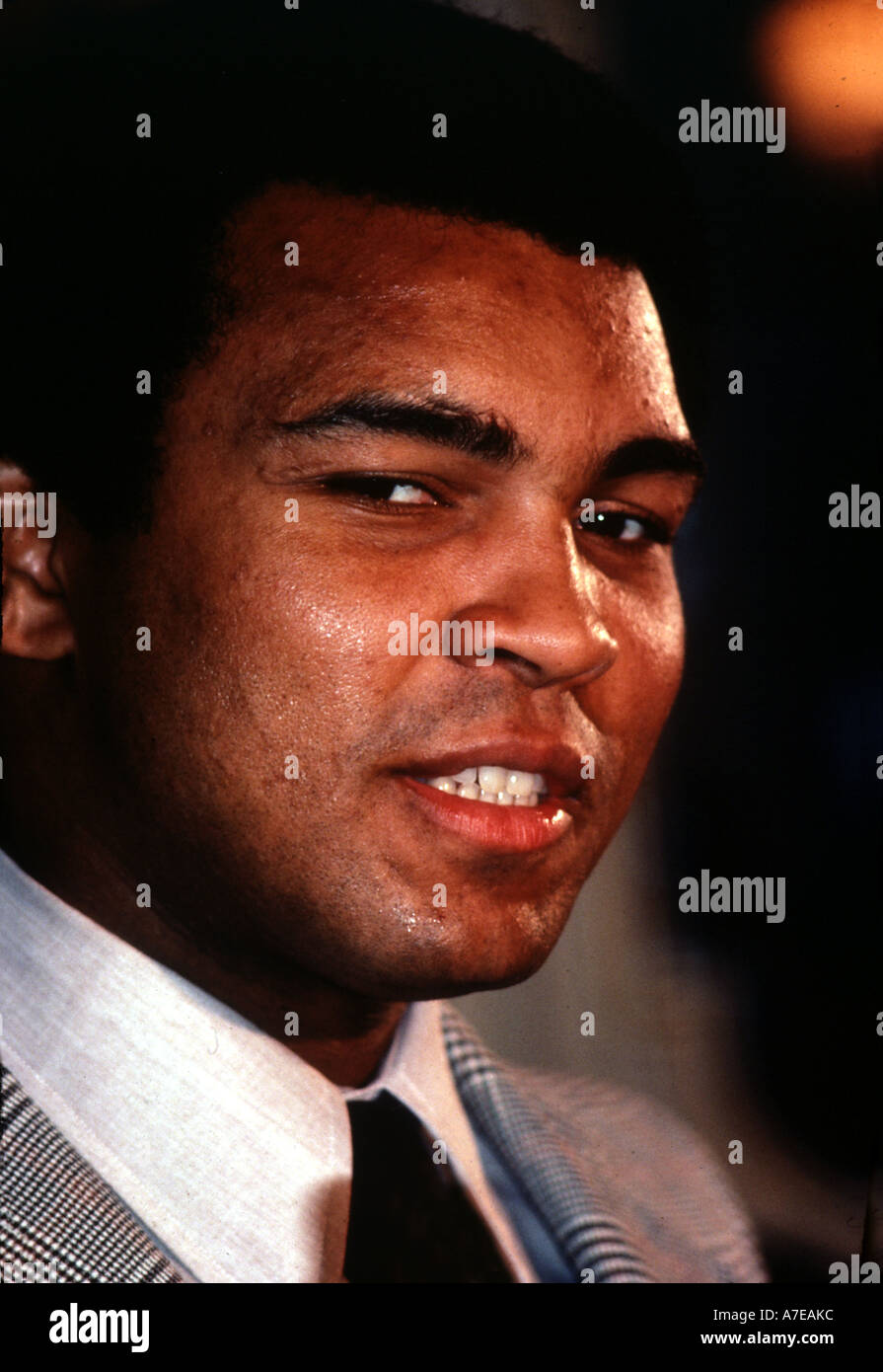 MUHAMMED ALI US boxer in March 1976 Stock Photo