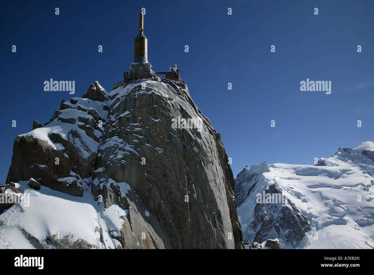 The summit of the aiguille du midi hi-res stock photography and images ...