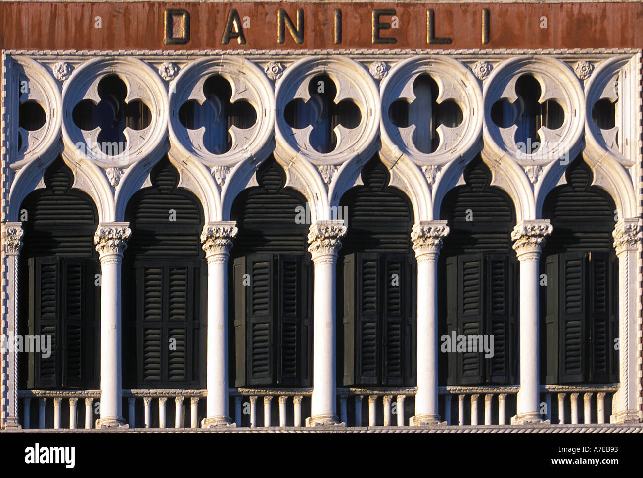 Piano Nobile Hotel Danielli Venice Italy Stock Photo