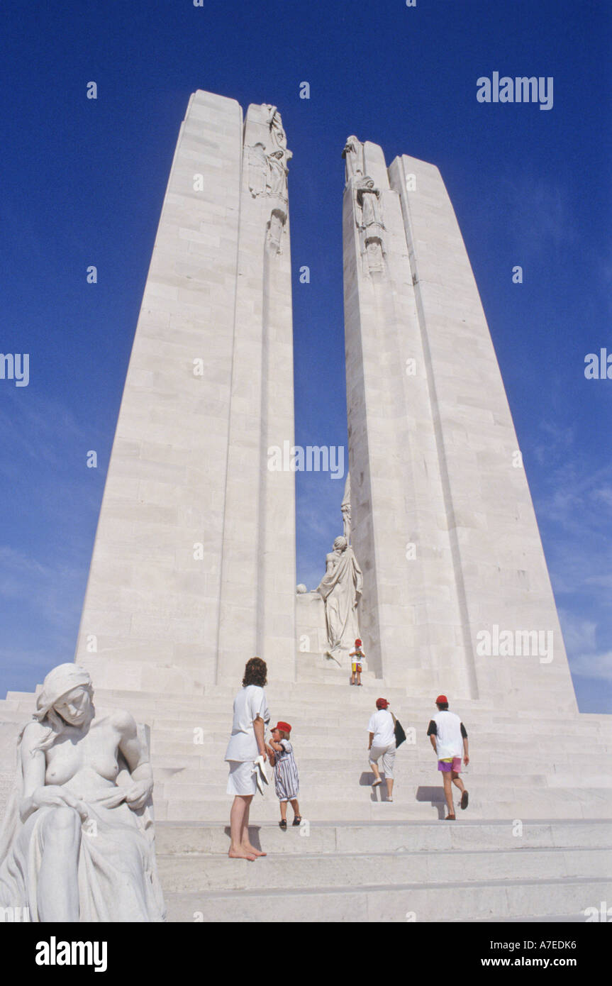 Canadian war memorial at Vimy Ridge, Arras, France Stock Photo Alamy