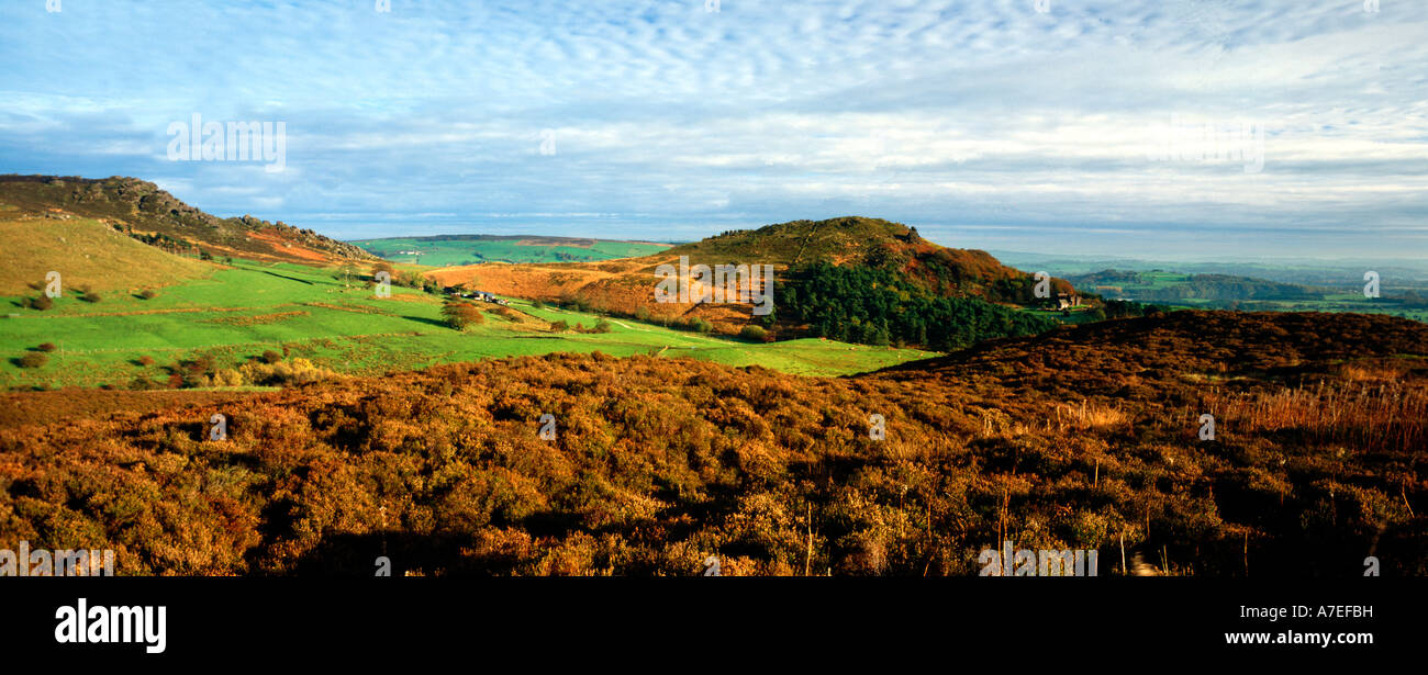 The Roaches from Ramshaw Rocks  Peak District National Park Derbyshire UK Stock Photo