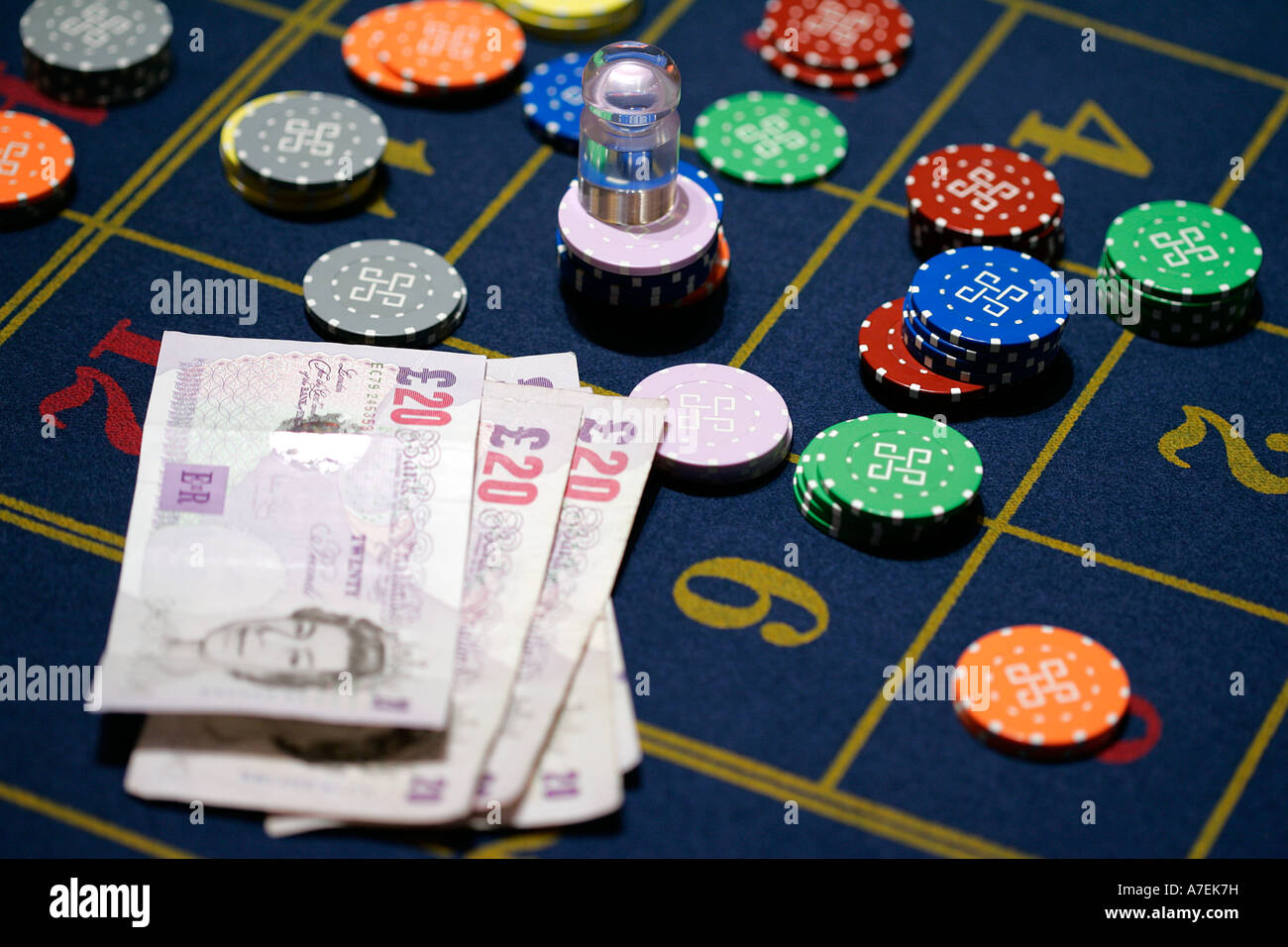casino roulette gambling dolly chip money close up detail Stock Photo -  Alamy